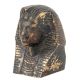 Egyptian King Tut Brass Bust Statue