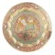 Brass Wall Hanging Plate With Elephant Rider And Meenakari Art