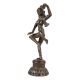 Brass Dancing Goddess Statue In Antique Finish