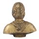 Brass Indian Chatrapati Shiva Bust Statue