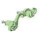 Lime Green Distressed Iron Bow Wardrobe Handle