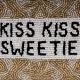 Kiss Kiss Sweetie Golden Beaded Purse Bag