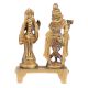 Brass Radha Krishna Statue On Chowki