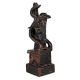 Brass Abstract Art Figurine In Black Finish