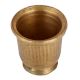 Golden Brass Fluted Design Glass Or Vase