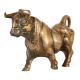 Brass Wall Street Bull Figurine