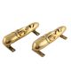 Golden Tribal Man Face Brass Door Handles In Pair