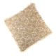 Fringe Leaf Pattern Beige Throw Cushion Cover