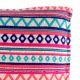 Pink Zigzag Print Cotton Cushion Cover