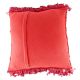 Red Macrame Cotton Cushion Cover