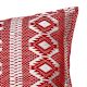 Red Kantha Ikat Cotton Embroidered Cushion Cover