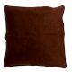 Ribbed Cotton Chocolate Cushion Cover