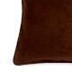Ribbed Cotton Chocolate Cushion Cover