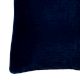 Ribbed Navy Cotton Cushion Cover