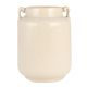 White Ceramic Jar with Two Handles