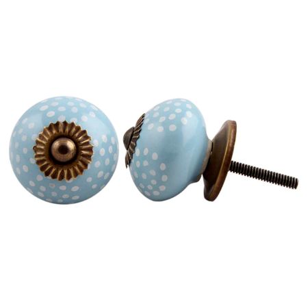 Turquoise Tiny Flower Knob