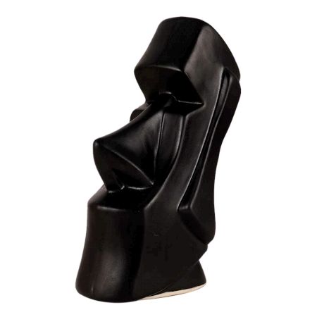 Black Abstract Ceramic Male Man HeadÂ European Art
