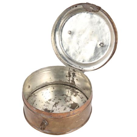 Vintage Used Plain Box With Handle