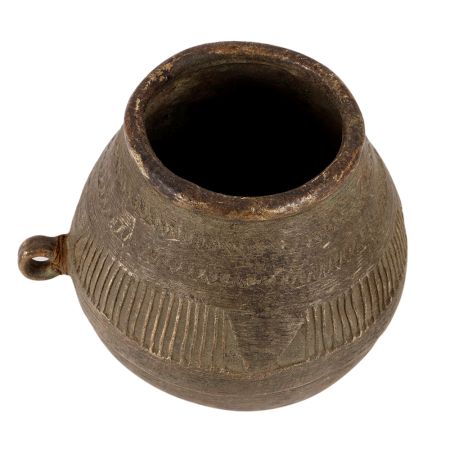 Vintage Used Rice Measurement Bowl From Odisha