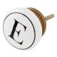 E Flat Alphabet Ceramic Drawer Knob