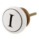 I Flat Alphabet Ceramic Drawer Knob