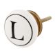 L Flat Alphabet Ceramic Drawer Knob