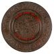 Brass Natraja Shiva Plate With Embossed Design From South Indian