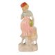 Vintage Ceramic Girl with Goat Figurine
