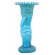 French Blue Hand Holding A Torch Vase