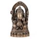 Sitting Brass Ganesha  Statue With Arch