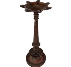 Brass Seven Wick Oil Lamp For Hindu Temple