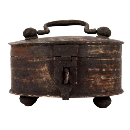 Old Brass Middle Eastern Storage Box