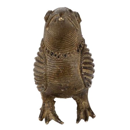 Brass Tribal Bird Figurine
