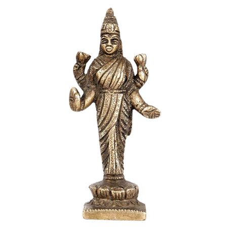 Brass Laxmi Mata Statue With Four Arms
