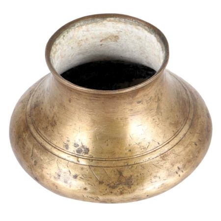 Brass Pot With Broad Base
