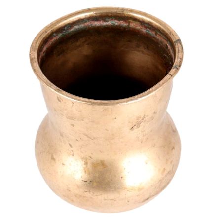 Brass Water Pot In Traditional Rounded Shape