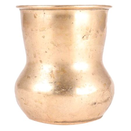 Brass Water Pot In Traditional Rounded Shape