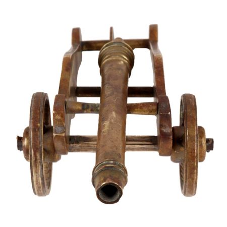Brass Cannon Showpiece Historic Display