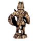 Brass Reptile Face Warrior Statue With Sword