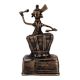 Brass Tribal Drummer Musician Statue