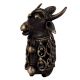 Brass Jali Design Sitting Nandi Statue
