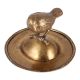 Brass Bird On A Raised Ball Plate