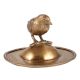 Brass Bird On A Raised Ball Plate