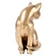 Sitting Brass Cat Figurine For Gifting