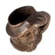 Brass Pirate Head  Pen Holder Mug In Antique Finish