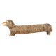 Brass Dachshund Dog Card Holder