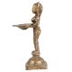 Brass Deeplaxmi Holding Diya In Antique Finish
