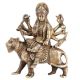 Brass Devi Durga Or Amba Statue Sitting On Lion