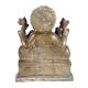 Brass Ganesha Statue With Moshak in Antique Finish