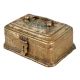 Brass Trinket Box  with Hinged Lid And Latch